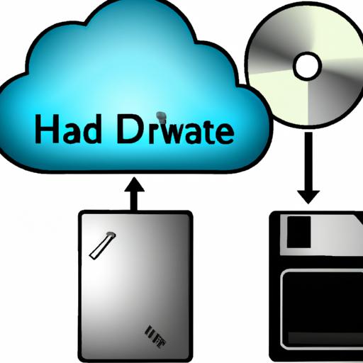 Alternative Storage Options - Cloud icon, external hard drive, and network drive