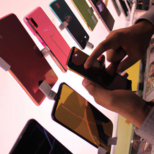 Comparing smartphones in a store is essential when choosing the right one.