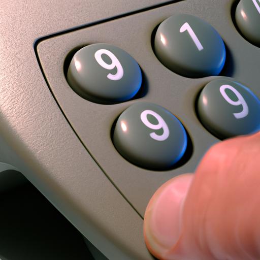 Activating the 988 phone number by dialing '988' on a telephone keypad.