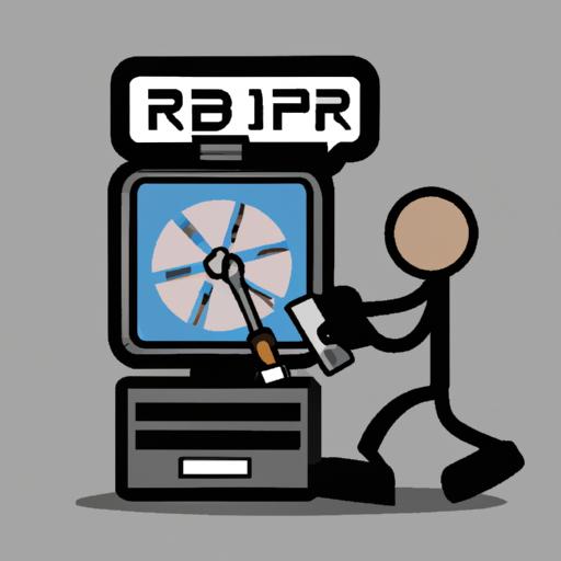 Running disk repair tool