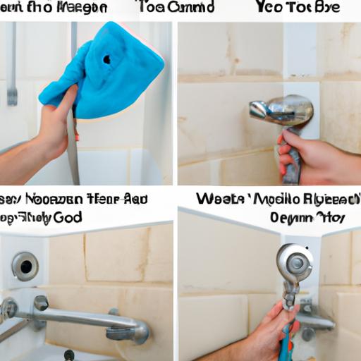 Step-by-step guide for fixing a leaking shower head.